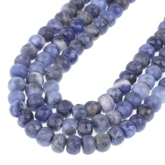 Sodalite Faceted Rondelle Beads Strands, Approx 4x6-5x8mm, 38cm/strand