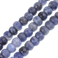 Sodalite Faceted Rondelle Beads Strands, Approx 4x6-5x8mm, 38cm/strand