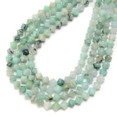 Chrysocolla Faceted Bicone Beads Strands, Approx 8mm, 38cm/strand