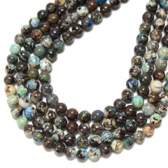 Barite Smooth Round Beads Strands, Approx 6-10mm, 38cm/strand