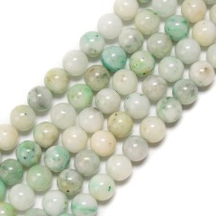 Quartzite Jade Smooth Round Beads Strands, Approx 6-10mm, 38cm/strand