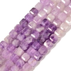 Lavender Amethyst Faceted Cube Beads Strands, Approx 8-9mm, 38cm/strand