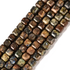 Chrysocolla Faceted Cube Beads Strands, Approx 8-9mm, 38cm/strand