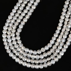 Grey Agate Faceted Flat Round Disc/Coin Beads Strands, Approx 4mm, 38cm/strand