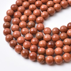 Gold Sandstone Smooth Round Beads Strands, Approx 4-12mm, 38cm/strand
