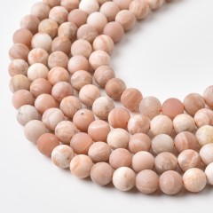 Sunstone Matte Round Beads Strands, Approx 6-10mm, 38cm/strand
