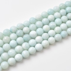 A Grade Amazonite Faceted Round Beads Strands, Approx 4-12mm, 38cm/strand