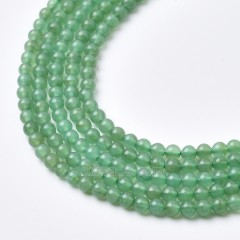 Green Aventurine Smooth Round Beads Strands, Approx 2-3mm, 38cm/strand