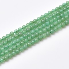 Green Aventurine Smooth Round Beads Strands, Approx 2-3mm, 38cm/strand