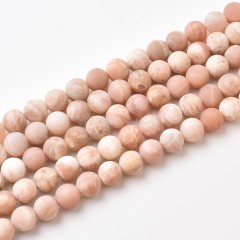 Sunstone Matte Round Beads Strands, Approx 6-10mm, 38cm/strand