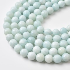 A Grade Amazonite Faceted Round Beads Strands, Approx 4-12mm, 38cm/strand