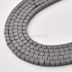 Black Hematite Cube Beads Strands, Approx 2x2-8x8mm, 38cm/strand
