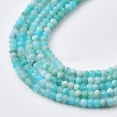 A Grade Amazonite Faceted Rondelle Beads Strands, Approx 2x3-3x4mm, 38cm/strand