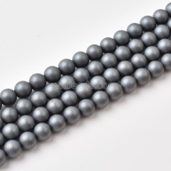 Black Hematite Matte Round Beads Strands, Approx 2-12mm, 38cm/strand