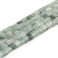 Burmese Jade Cube Beads Strands, Approx 4mm, 38cm/strand