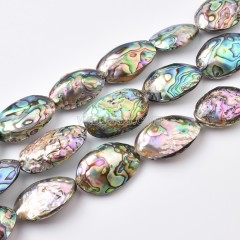 Abalone Small Beads Strands, Approx 18x28mm, 38cm/strand