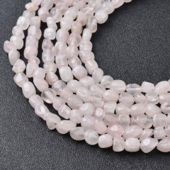 Rose Quartz Nugget Beads Strands, Approx 3-5mm, 38cm/strand