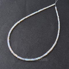 Natural Ethiopian Welo Opal Graduated Smooth Rondelle Beads Strands, Approx 2x3-2x4mm, 38cm/strand
