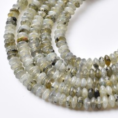 Labradorite Smooth Saucer Beads Strands, Approx 3x6mm, 38cm/strand