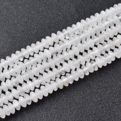 Clear Quartz Smooth Saucer Beads Strands, Approx 3x6mm, 38cm/strand