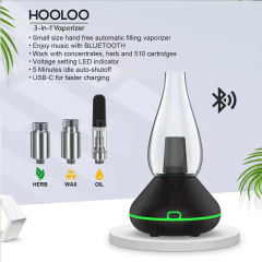 HOOLOO 3-in-1 Vaporizer | Automatic Filling Erig with Bluetooth Speaker