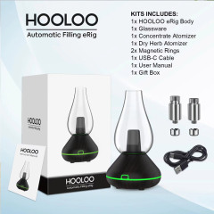 HOOLOO 3-in-1 Vaporizer | Automatic Filling Erig with Bluetooth Speaker