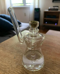 Hourglass Pocket Bubbler Rig - Clear