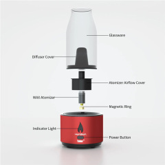 TOBOR--Glass Vaporizer for Wax and Dry Herb