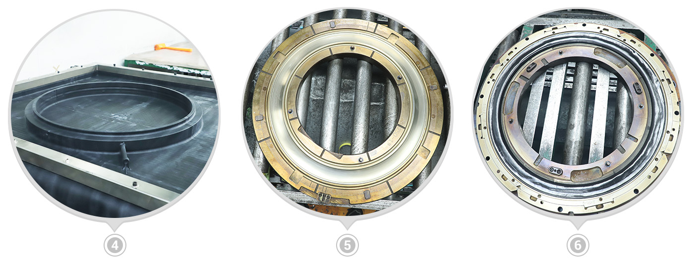 Carbon rim mold preparation and placement