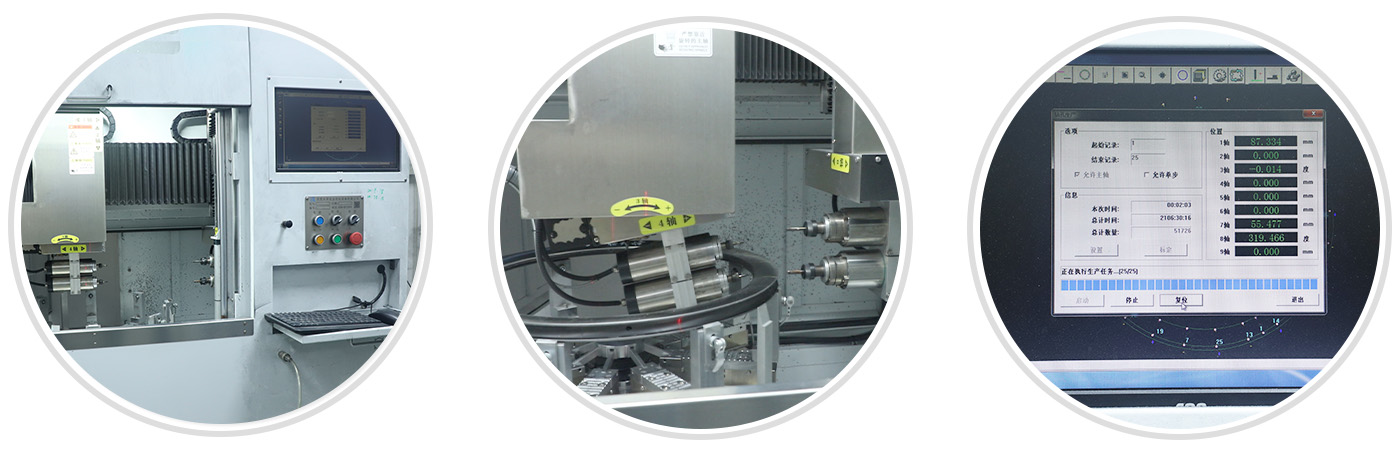 4D automated drilling of carbon rim spoke holes