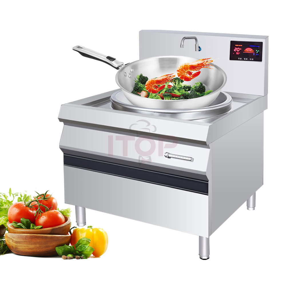 1600650259499 Cooking Wok Frying Pan Commercial National Induction Wok Cooker 380V Concave Cooktop Restaurant Equipment Electric Stove - Product Image 4