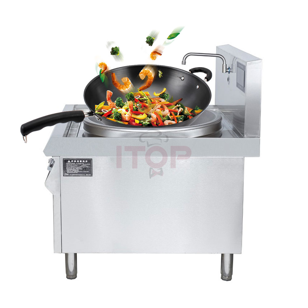 1600650259499 Cooking Wok Frying Pan Commercial National Induction Wok Cooker 380V Concave Cooktop Restaurant Equipment Electric Stove - Product Image 1