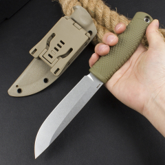 Benchmade Survival Fixed Blade Knife 5.19" 14c28N Drop Point Blade, Kraton Handles