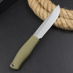 Benchmade Survival Fixed Blade Knife 5.19" 14c28N Drop Point Blade, Kraton Handles