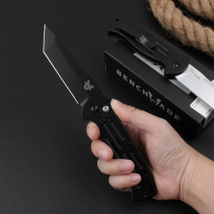 Benchmade AFO II AUTO Folding Knife 3.54" 154CM Tanto Blade, Aluminum Alloy Handles - 9052BK