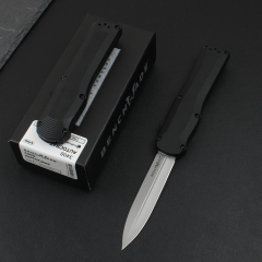 Benchmade 3400BK Autocrat AUTO OTF Knife 3.54" S30V Double Edge Dagger Blade, Zinc Aluminum Alloy Handles
