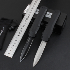 Benchmade 3400BK Autocrat AUTO OTF Knife 3.54" S30V Double Edge Dagger Blade, Zinc Aluminum Alloy Handles