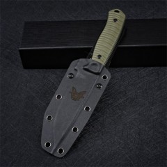 Benchmade Anonimus Fixed Blade Knife 4.40" DC53 Gray Drop Point, OD Green G10 Handles - 539GY