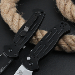 Benchmade AFO II AUTO Folding Knife 3.54" 154CM Tanto Blade, T6-Aluminum Alloy Handles - 9051BK