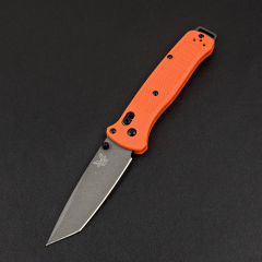 Benchmade Bailout AXIS Folding Knife 3.34" CPM-3V Tanto Plain Blade, Nylon Fiber Handles - 537GY-1