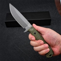 Benchmade Anonimus Fixed Blade Knife 4.40" DC53 Gray Drop Point, OD Green G10 Handles - 539GY