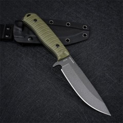 Benchmade Anonimus Fixed Blade Knife 4.40" DC53 Gray Drop Point, OD Green G10 Handles - 539GY