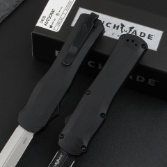 Benchmade 3400BK Autocrat AUTO OTF Knife 3.54" S30V Double Edge Dagger Blade, Zinc Aluminum Alloy Handles