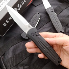 Benchmade 3551 Rapid Side AUTO OTF Knife 2.95" 154CM Double Edge Blade, Aluminum Alloy Handles