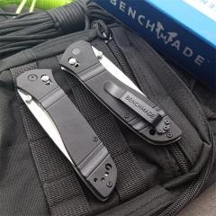Benchmade 710FE-2 Seven | Ten Axis Folding Knife 3.93" GB-D2 Drop Point Blade, Black G10 Handles