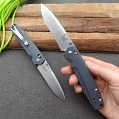 Benchmade 485BK Axis Folding Knife 3.34" M390 Drop Point Blade, Black G10 Handles
