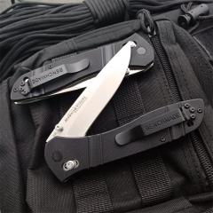 Benchmade 710FE-2 Seven | Ten Axis Folding Knife 3.93" GB-D2 Drop Point Blade, Black G10 Handles