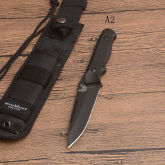 Benchmade 140BK Fixed Blade Knife 3.85" 154CM Drop Point Blade, Aluminum Alloy Handles