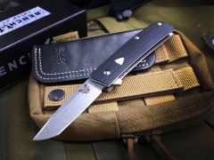 Benchmade Mini 601 Bugout AXIS Folding Knife 2.75" 20CV Satin Plain Blade, G10 Handles