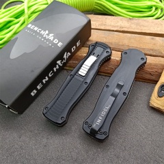 Benchmade 3310BK Infidel Dagger AUTO OTF Knife 3.85" D2 Black Double Edge Blade, Aluminum Alloy Handles